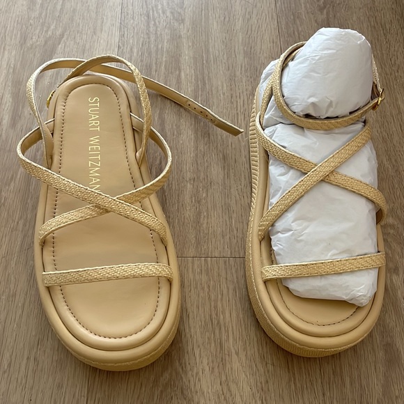 Summerlift flat form sandal - fine raffia women’s 8 - Picture 4 of 5